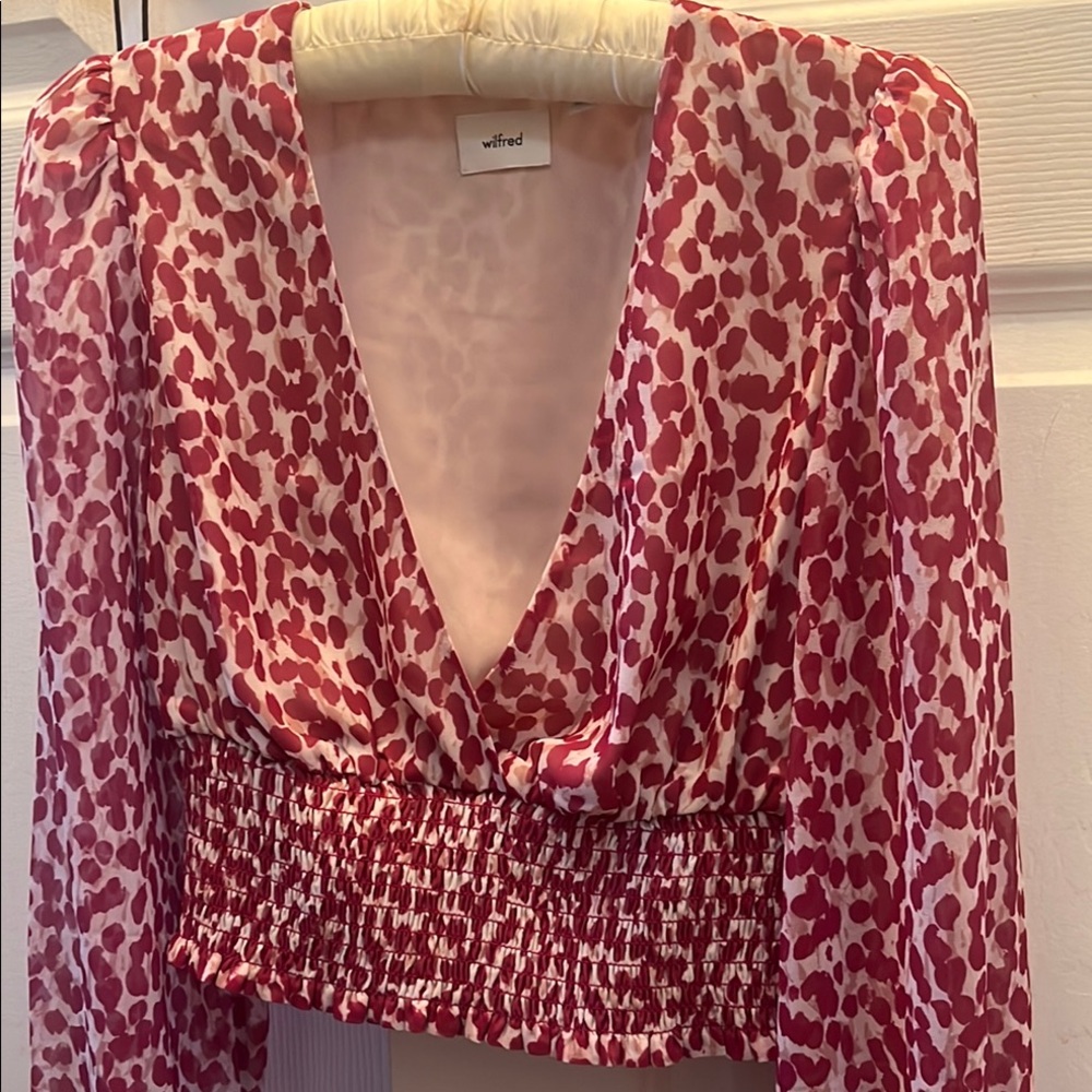 Wilfred Red Patterned Women's Top